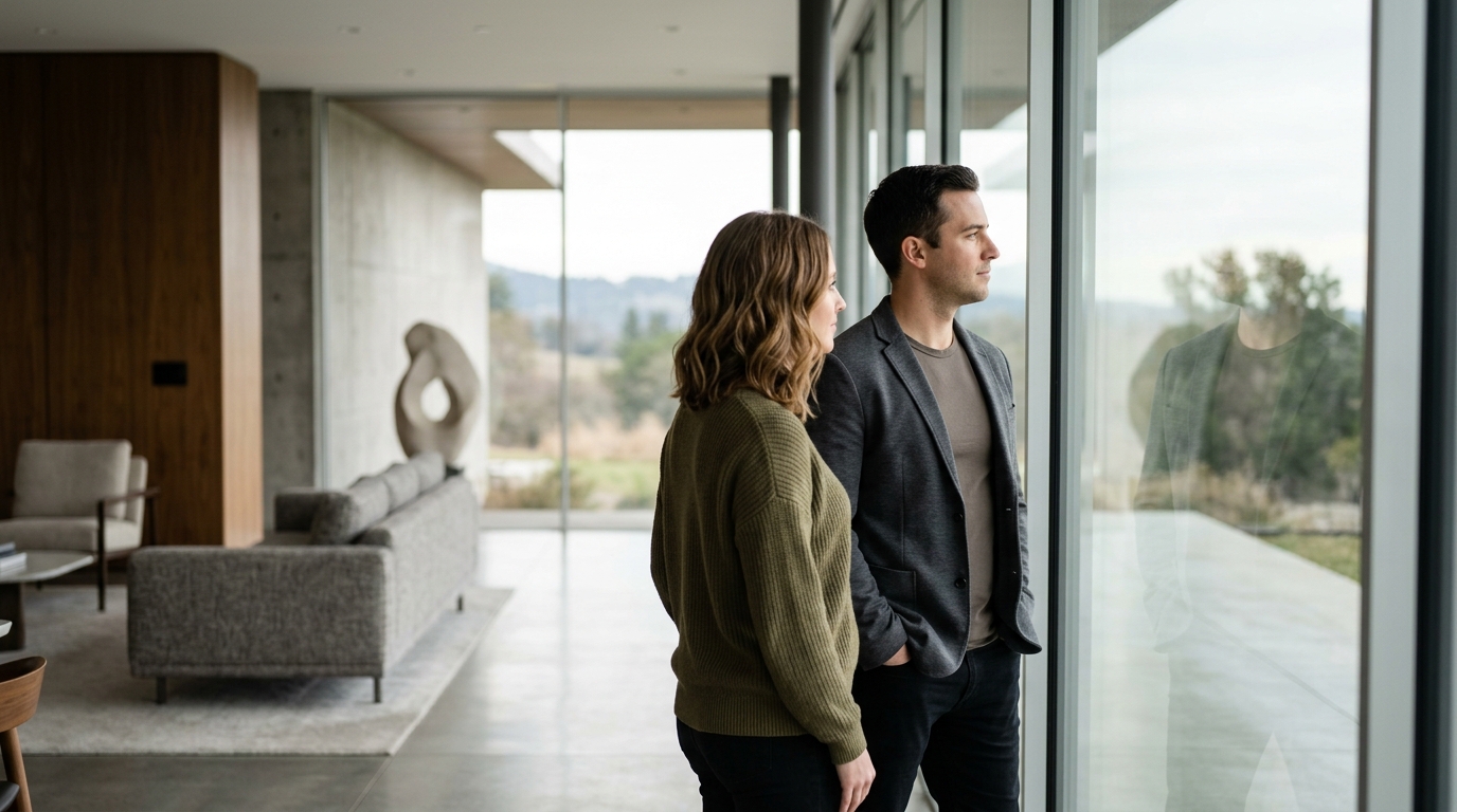 image with glass window tinting