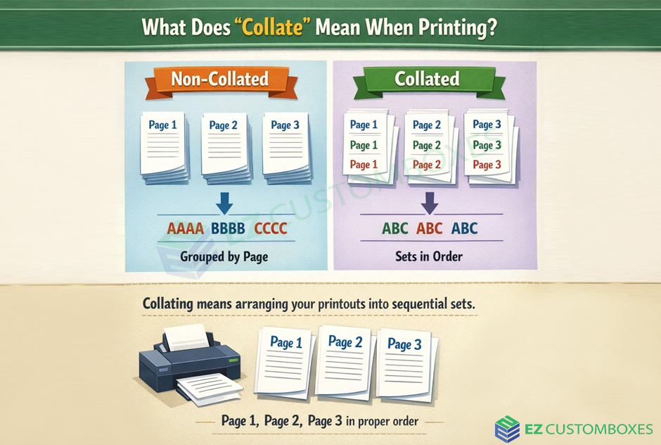 what does collate mean when printing