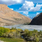 Panoramic view of spiti valley, india