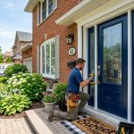 front door installation.
