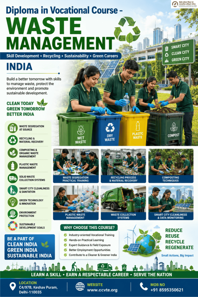 vocational course waste management India